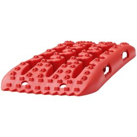 VEVOR 2PCS Traction Boards with PP for Mud Snow Sand Storage Bag Short Red
