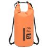 Dry Bag with Zipper Orange 5.3 gal PVC - Orange