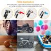 Portable Car Tire Inflator DC 12V Digital Car Air Pump Compressor Electric Air Pump with LED Light 150PSI - Black