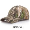 1pc Men's Adjustable Cap; Camo Baseball Hunting Fishing Twill Fitted Cap For Super Foot Bowl Sunday Party - Random Color