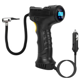 Portable Car Tire Inflator DC 12V Digital Car Air Pump Compressor Electric Air Pump with LED Light 150PSI - Black