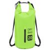 Dry Bag with Zipper Green 5.3 gal PVC - Green