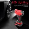 150PSI Cordless Car Tire Pump 6000mAh Rechargeable Tire Inflator 12V Portable Electric Air Compressor with LED Light for Car Bike Motorcycle Ball - Ti