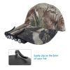 1pc 5LED Clip Cap Light; Outdoor Night Fishing Headlight - Black