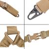 Single Point Tactical Rope; Multifunctional Nylon Rope For Outdoor - Tan