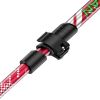 KORAMAN 1pair Collapsible Trekking Poles; 37-43" Adjustable Lightweight Quick-Lock Hiking Walking Sticks With Carrying Bags - Red