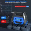 Portable Tire Inflator 150 PSI 120W Max Power Tire Pump with Digital Display LED Light Inflatable Nozzle Needle Fuse Air Compressor for Bikes Motorbik