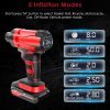 150PSI Cordless Car Tire Pump 6000mAh Rechargeable Tire Inflator 12V Portable Electric Air Compressor with LED Light for Car Bike Motorcycle Ball - Ti