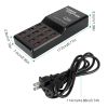 Multi 12 Port USB Charging Station Hub 60W Desktop USB Hub Multiple USB Charger Fast Charge - Black