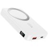 Wireless Power Bank 10000mAh Magnetic Portable Charger 22.5W Fast Charging Fit for iPhone 12 13  Pro Mini Pro Max - White