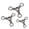 20pcs/bag Fishing 3 Way Swivel Fishing Tackle For Catfish Rig Trolling Line Stainless Steel Black Nickel Tri Swivels Saltwater Freshwater - 2/0-20pcs