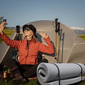 Memory Foam Camping Mattress - 75"x38"x4" Perfect for Outdoor Activities, RVs, Guest Rooms, and Dorms; Foldable, Portable, with Water-Resistant Zipper