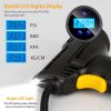 Portable Car Tire Inflator DC 12V Digital Car Air Pump Compressor Electric Air Pump with LED Light 150PSI - Black
