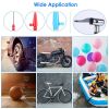 Portable Tire Inflator 150 PSI 120W Max Power Tire Pump with Digital Display LED Light Inflatable Nozzle Needle Fuse Air Compressor for Bikes Motorbik