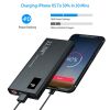 10000Mah Power Bank Portable Charger External Battery Pack 22.5W Super Fast Charging PD &QC 3.0 with LED Display Fit for iPhone Samsung - Black