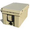 Khaki color ice cooler box 65QT camping ice chest beer box outdoor fishing cooler - as Pic