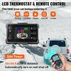 VEVOR 5KW Diesel Air Heater 10L Tank Diesel Heater 12V Diesel Parking Heater Muffler with LCD Thermostat and Remote Control for RV Bus Trailer Motor-h