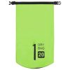 Dry Bag with Zipper Green 5.3 gal PVC - Green