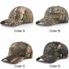 1pc Men's Adjustable Cap; Camo Baseball Hunting Fishing Twill Fitted Cap For Super Foot Bowl Sunday Party - Random Color