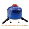 Universal base bracket for outdoor camping gas cans Folding triangular fixed gas can stabiliser - Gas can base bracket