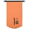 Dry Bag with Zipper Orange 5.3 gal PVC - Orange