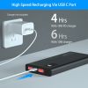 10000Mah Power Bank Portable Charger External Battery Pack 22.5W Super Fast Charging PD &QC 3.0 with LED Display Fit for iPhone Samsung - Black