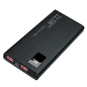 10000Mah Power Bank Portable Charger External Battery Pack 22.5W Super Fast Charging PD &QC 3.0 with LED Display Fit for iPhone Samsung - Black