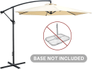 Cantilever Hanging Umbrella Rotation Patio Offset Umbrella without Weight Base - KM3841