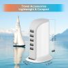 1pc USB Charger; Multi-Device Charging Station; Fast Charging Block; USB Charging Hub With Multi-Ports For IPhone; IPad; Kindle; Travel Accessories -