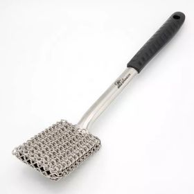 Chainmail Grill Brush - silver