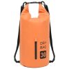 Dry Bag with Zipper Orange 7.9 gal PVC - Orange