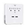 NEW! Classic Combo Wall Adapter W/3 AC Outlets W/Surge Protection And Dual USB Ports To Charge Your Gadgets - Default Title