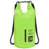 Dry Bag with Zipper Green 7.9 gal PVC - Green